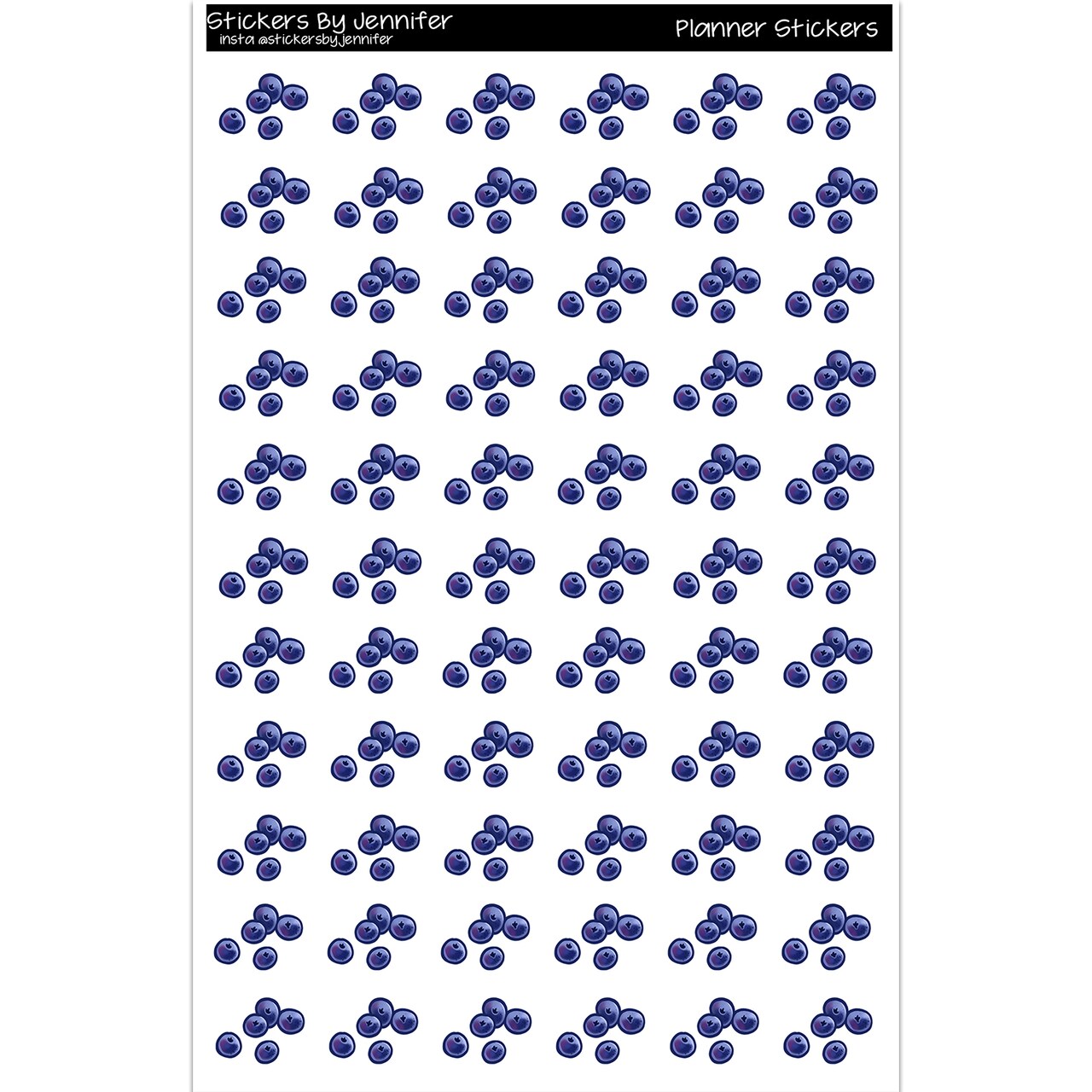 Blueberries Planner Stickers Scrapbooking Kids DIY Arts Crafting